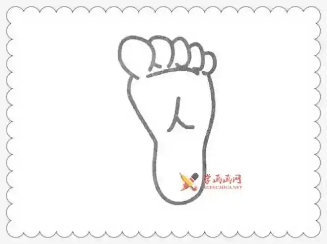 关于脚的简笔画图片5幅