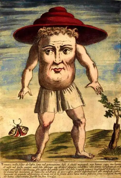 刑天没有脑袋后代也是无头人