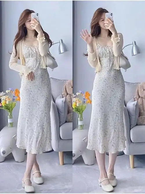 这才是温柔女人秋季该有的穿搭,玛丽珍鞋子 裙子,复古唯美