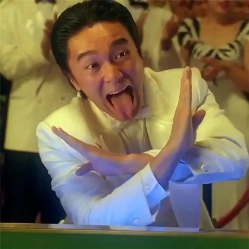 周星驰一左一右情侣头像图片 星爷情头