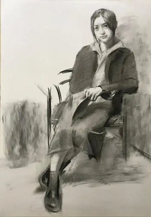 干货:中央美院素描全身像作画步骤解析示范!