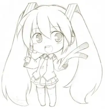 q版动漫人物二次元简笔画射箭二次元简笔画可爱二次元少女简笔画简单