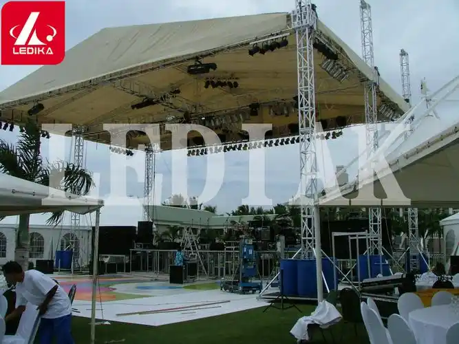 舞台桁架成为户外演出的必用品|桁架搭建租赁|篷房定做|ledika-广州