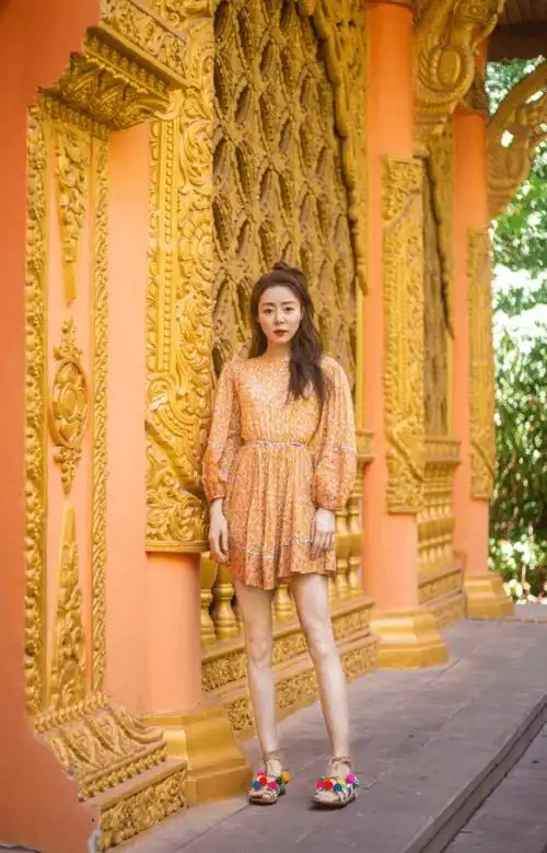 火不起来的超女冠军,现穿紫色蝴蝶结礼裙露面,谁还认得出安又琪_时尚