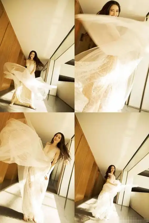 郭碧婷罕见赤脚拍美照穿白裙仙气十足网友宛若天使一般