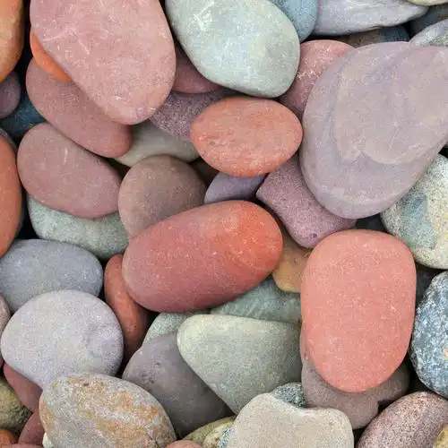 形态各异的鹅卵石背景