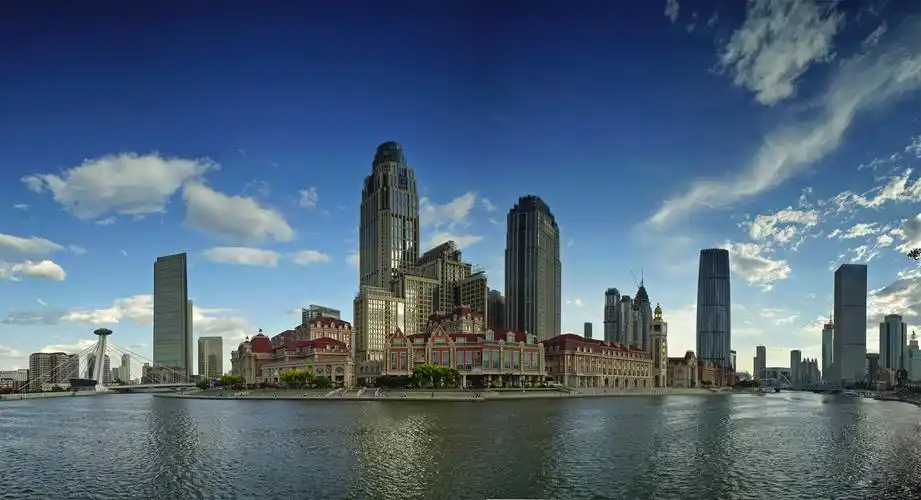 一组天津夜景照片