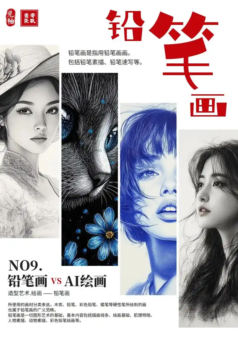 包括铅笔素描,铅笔速写等.