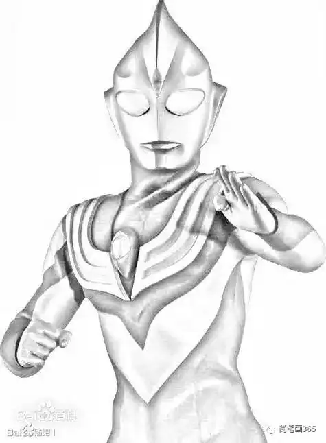 孩子喜欢的绘画,奥特曼,a4黑白打印出来,图颜色!安静书.省 - 抖音