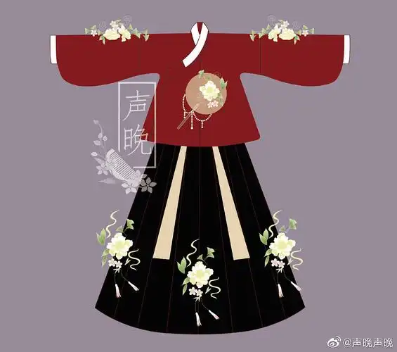汉服纹样设计|服装|传统/民族服饰|声晚不会画画 - 原创作品 - 站酷