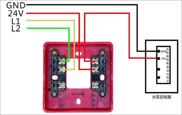 j-sap-fs1330型消火栓按钮(四线制)