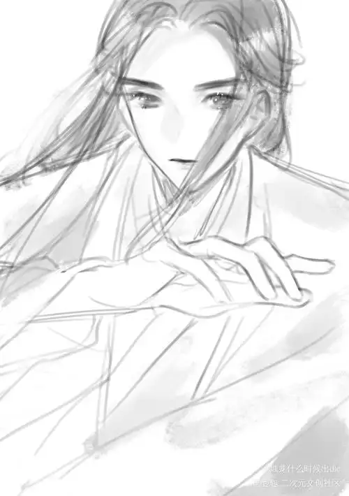 水个温_山河令温客行绘画作品