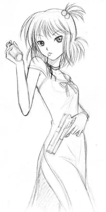 御姐漫画脸简笔画