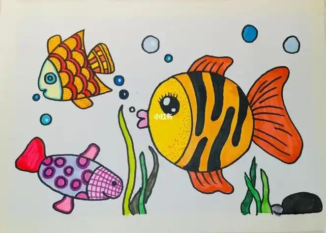 海底世界儿童绘画 海底世界儿童绘画作品