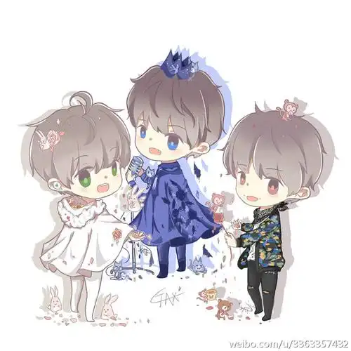 tfboys饭绘 手绘 锁屏 作者微博:@-cttax