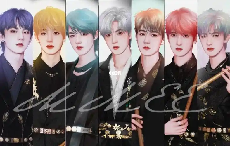 头发是应援色喔～(//∇//)