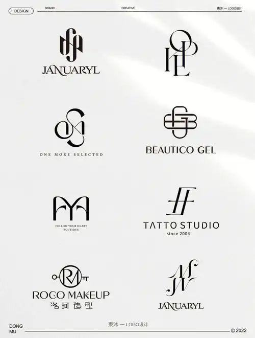 logo设计字母设计的优雅变形