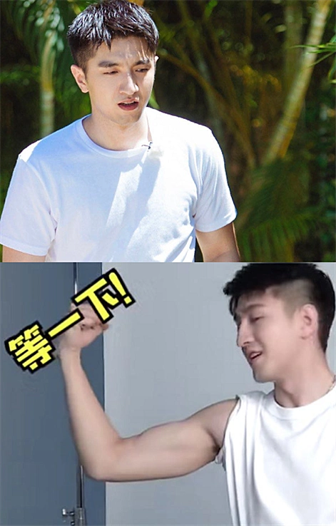 丁禹兮的肌肉,华晨宇的肌肉,看到任嘉伦:能上手摸摸吗?