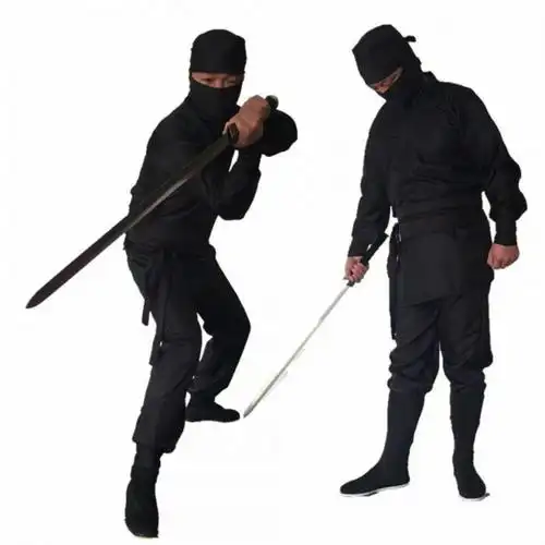 古装蒙面服 刺客服夜行衣忍者男女黑衣人武侠盗贼土匪勇士演出服
