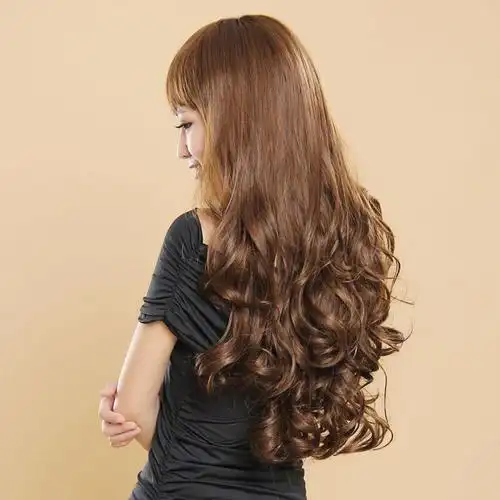 假发女长卷发 大波浪网红可爱整顶长发逼真自然日常卷发全头套