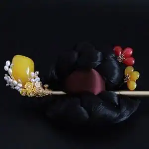 【恩艺工房】韩服大钗 簪子发簪 朝鲜舞配饰 韩国舞发簪 韩服饰品