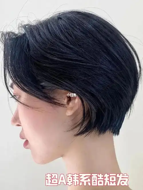超a酷感挂耳短发可帅可盐适合圆脸方脸