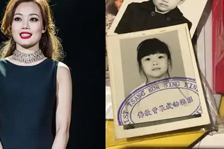 小时候是不是很可爱,就在前几天容祖儿在网络上面晒出了一张自己