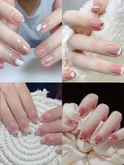 白短甲美甲穿戴甲合集  老婆们请查收不知道做什么夏日款式的姊妹98