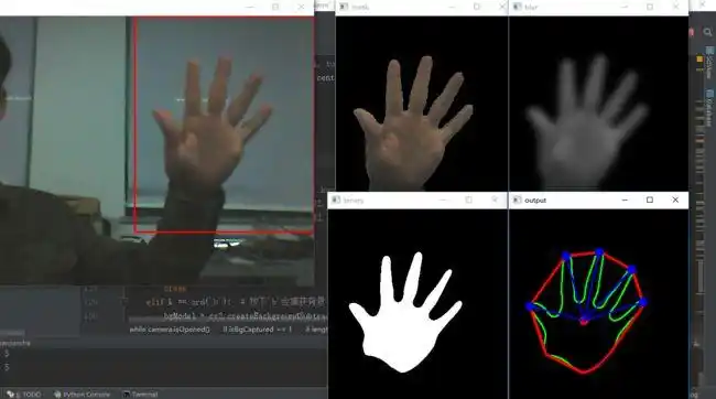python实现手势识别