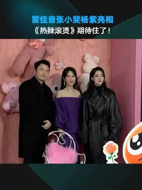 雷佳音张小斐杨紫亮相红毯!热辣滚烫 剧组太谦让了!