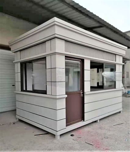 艺术岗亭治安亭保安亭户外移动岗亭厂家直销钢结构不锈钢现货