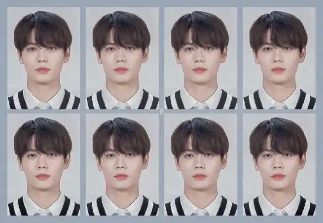 内娱男明星的证件照#林彦俊证件照9615是霸道总裁,也是清爽学长