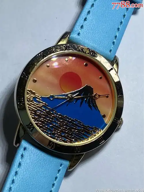 富士山日出日本机芯表盘38mm厚8mm走时精准保真正品特价1-手表/腕表