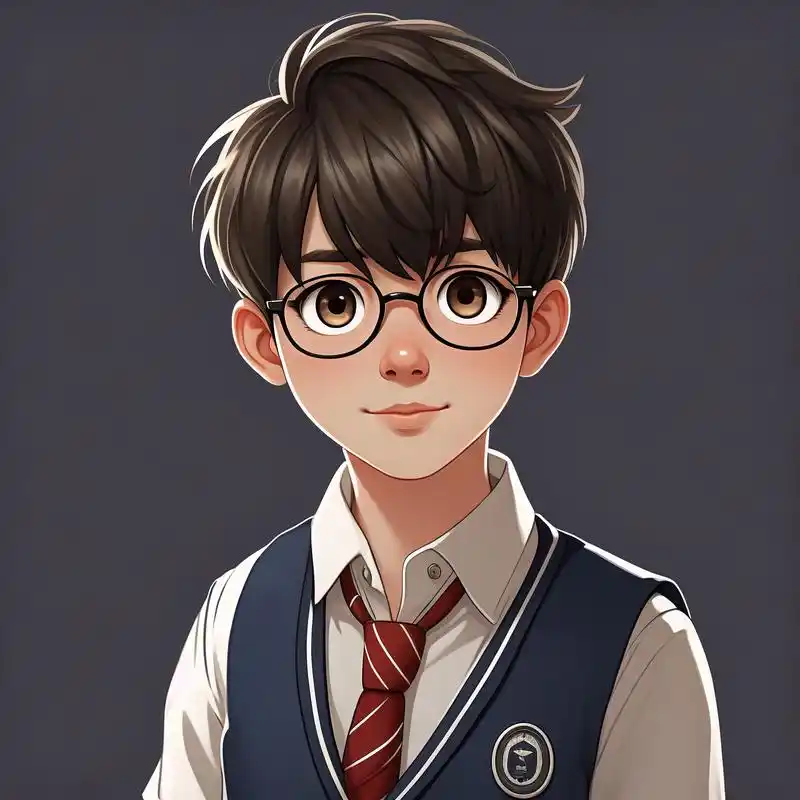 96 卡通男孩戴眼镜头像 97 亲们,来看看这款卡通风格的男孩戴眼镜