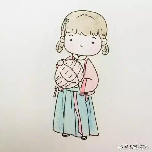 手绘古风q版小人物萌化你的心