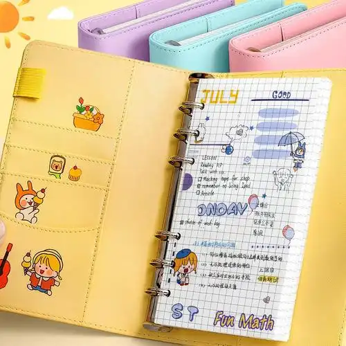 手账本少女心手账本手帐方格网格活页ins风贴纸可爱网红笔记本子