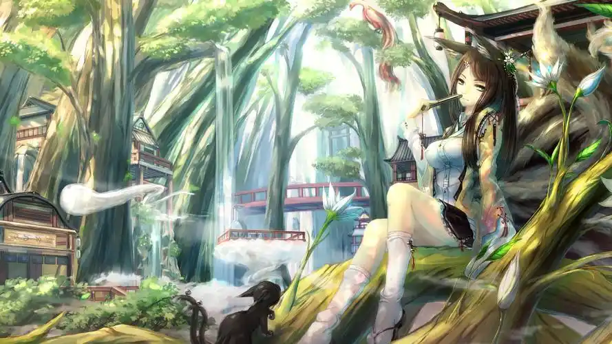 kikivi女孩动漫电脑桌面壁纸