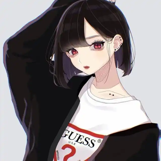 2020动漫高冷御姐女头图片,高冷美少女黑暗系头像