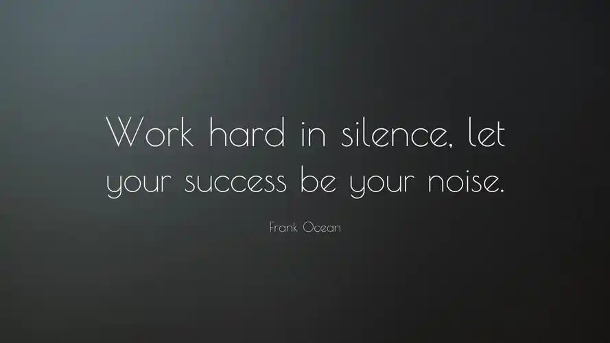 努力工作,保持沉默,让你的成功成为你的噪音,艺术壁纸-回车桌面