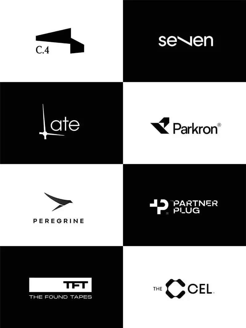 一组极简现代风的logo设计.— logo极具年轻化,创意性 - 抖音