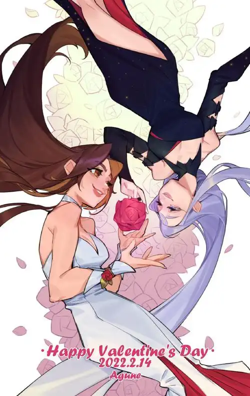 lol玩家#来自lof:银河尽头的作品戴安娜&蕾欧娜欢迎大家发微博投稿