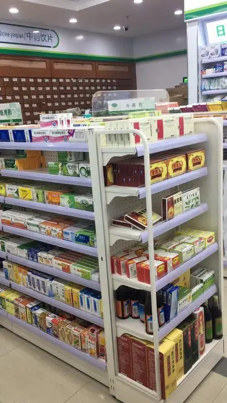 药店货架药柜参茸柜带玻璃门货架药店货架整套配套设施供应厂家