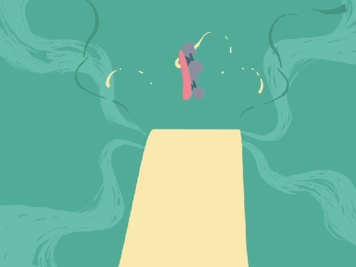 卡通滑板gif动图_动态图_表情包下载_soogif