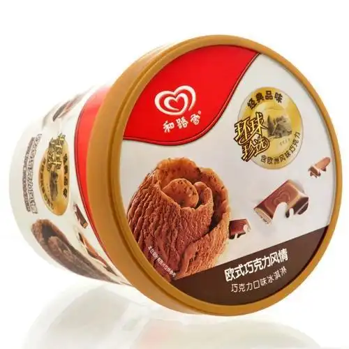 和路雪环球珍选 巧克力口味冰淇淋 杯装275g