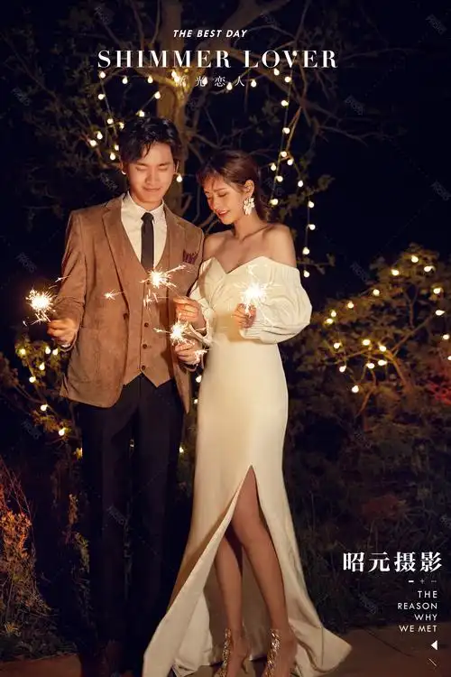 郑州婚纱摄影排名前十非常受欢迎的夜景婚纱照