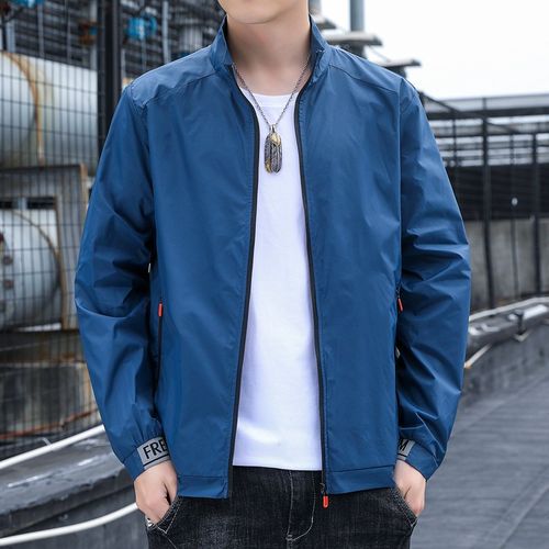 2022新款男士翻领休闲夏季外套防紫外线皮肤衣夏天开衫夹克外衣