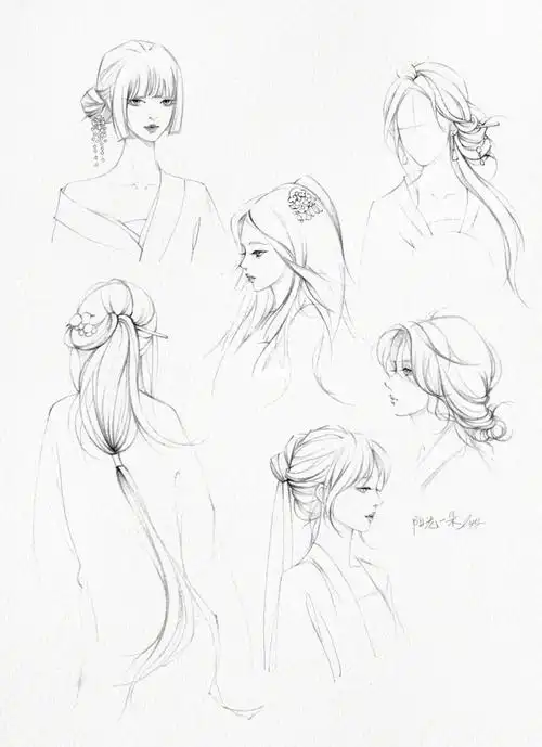 清灵感的汉服发型