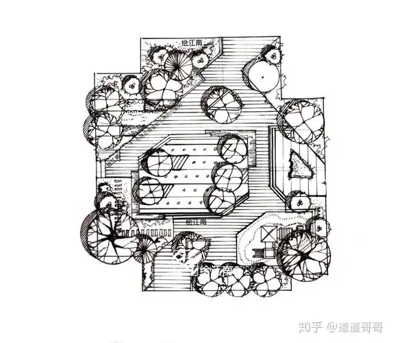 手绘训练│如何画好小尺度景观平面图