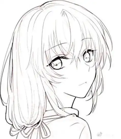 板绘素材67适合小白的头像临摹线稿