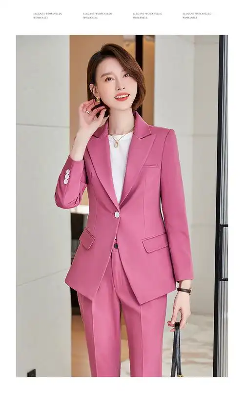 粉色西装 裤子 s【图片 价格 品
